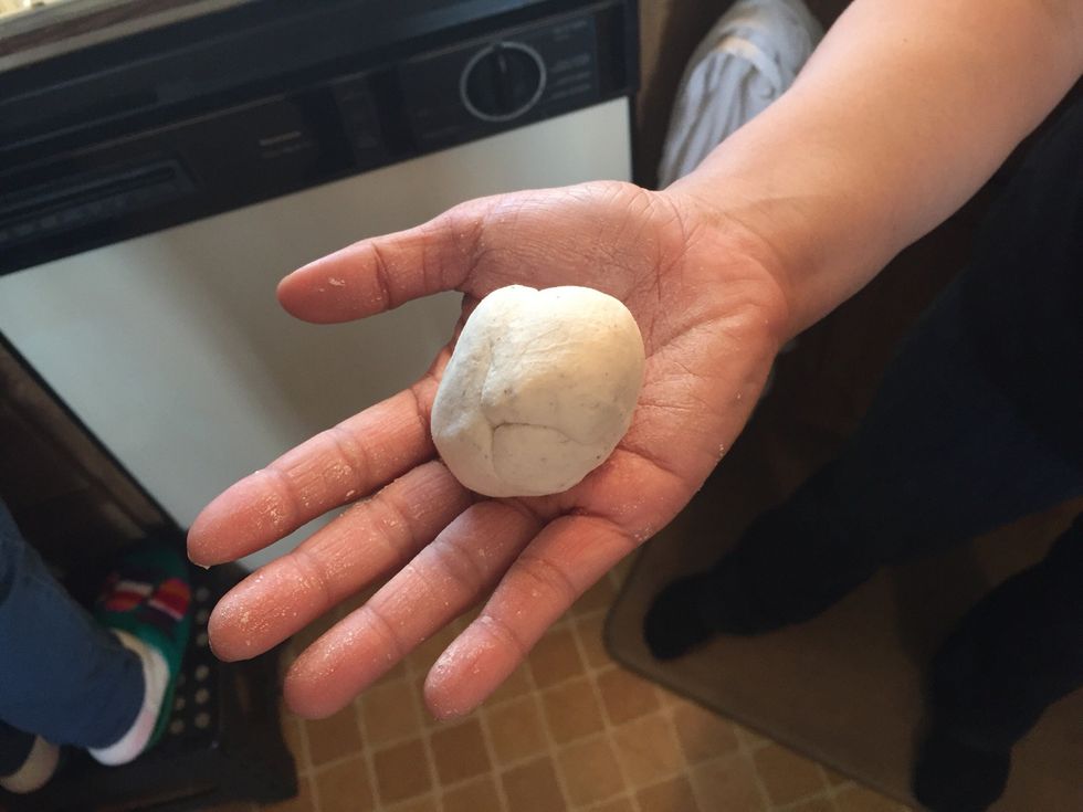 Roll the masa into a ball