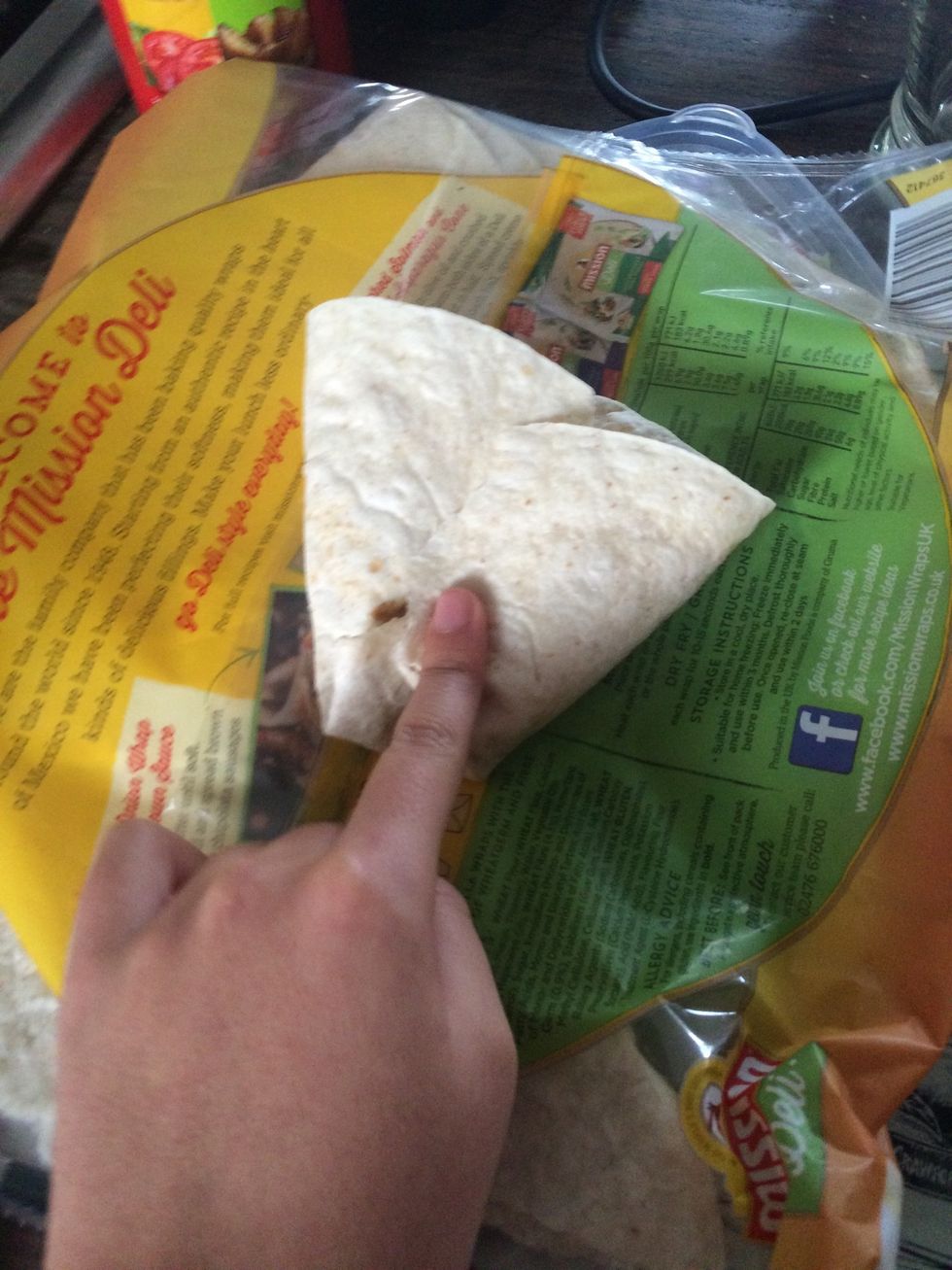 Roll the right to the middle