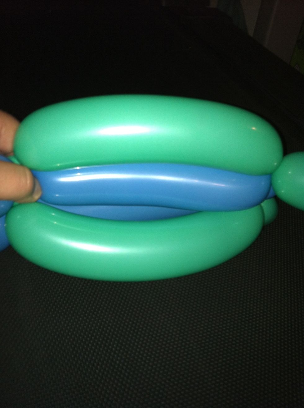 Roll them around each other to easily connect them