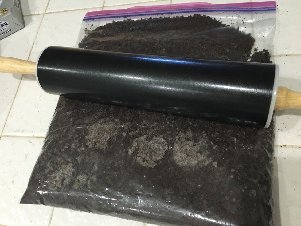 Roll until you have a thin flour