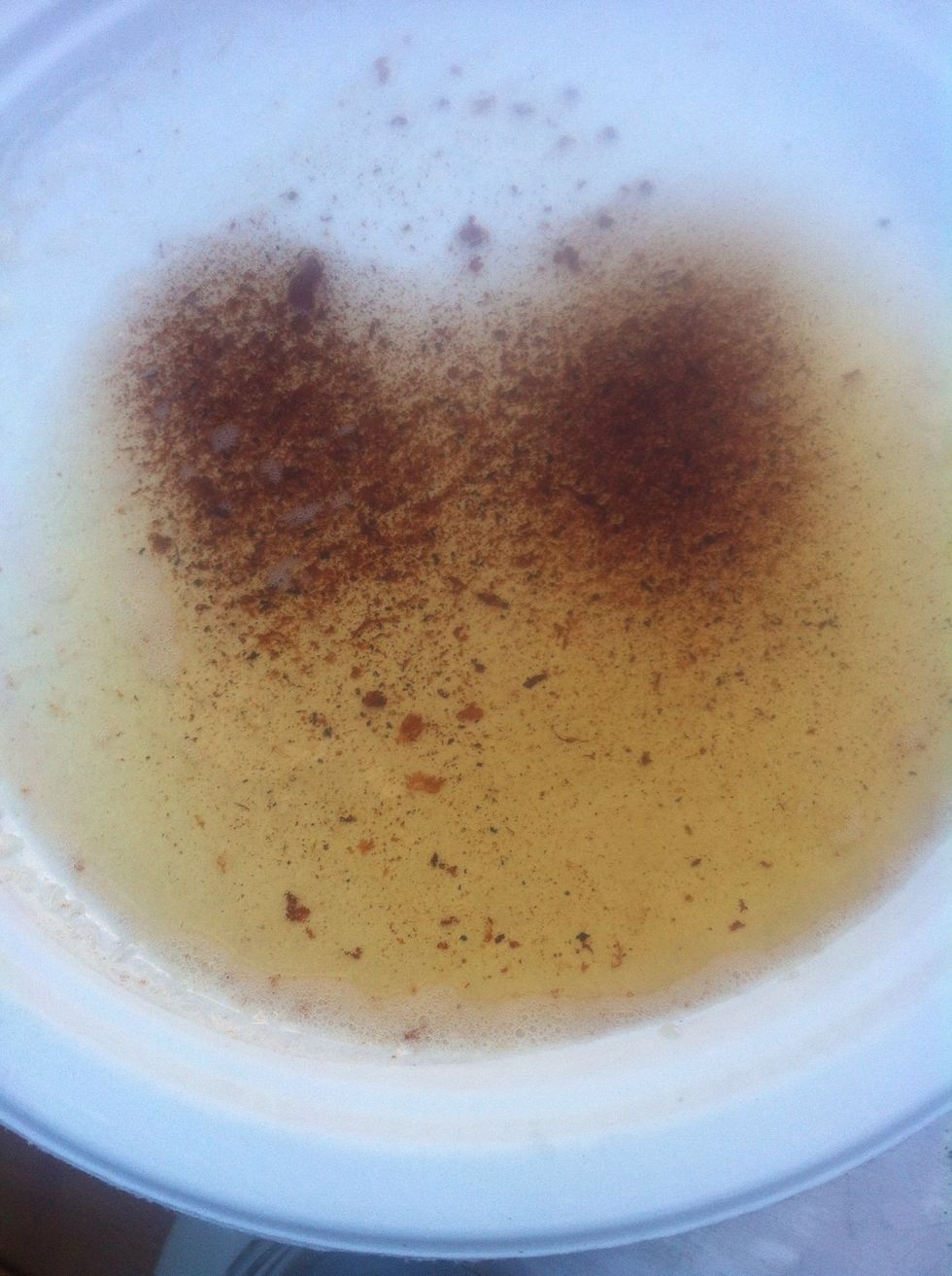Room temp bacon grease! Think healthy.