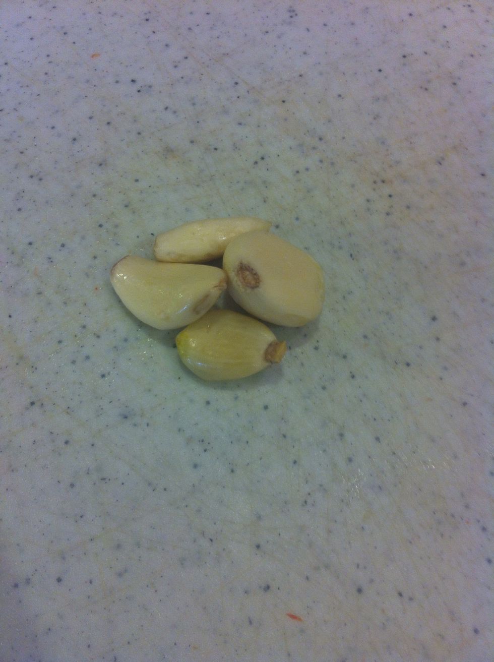Rough chop garlic add last 4 minutes of the saute