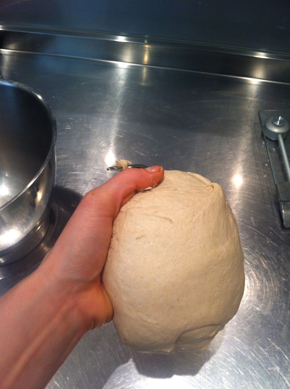 Round into a ball.