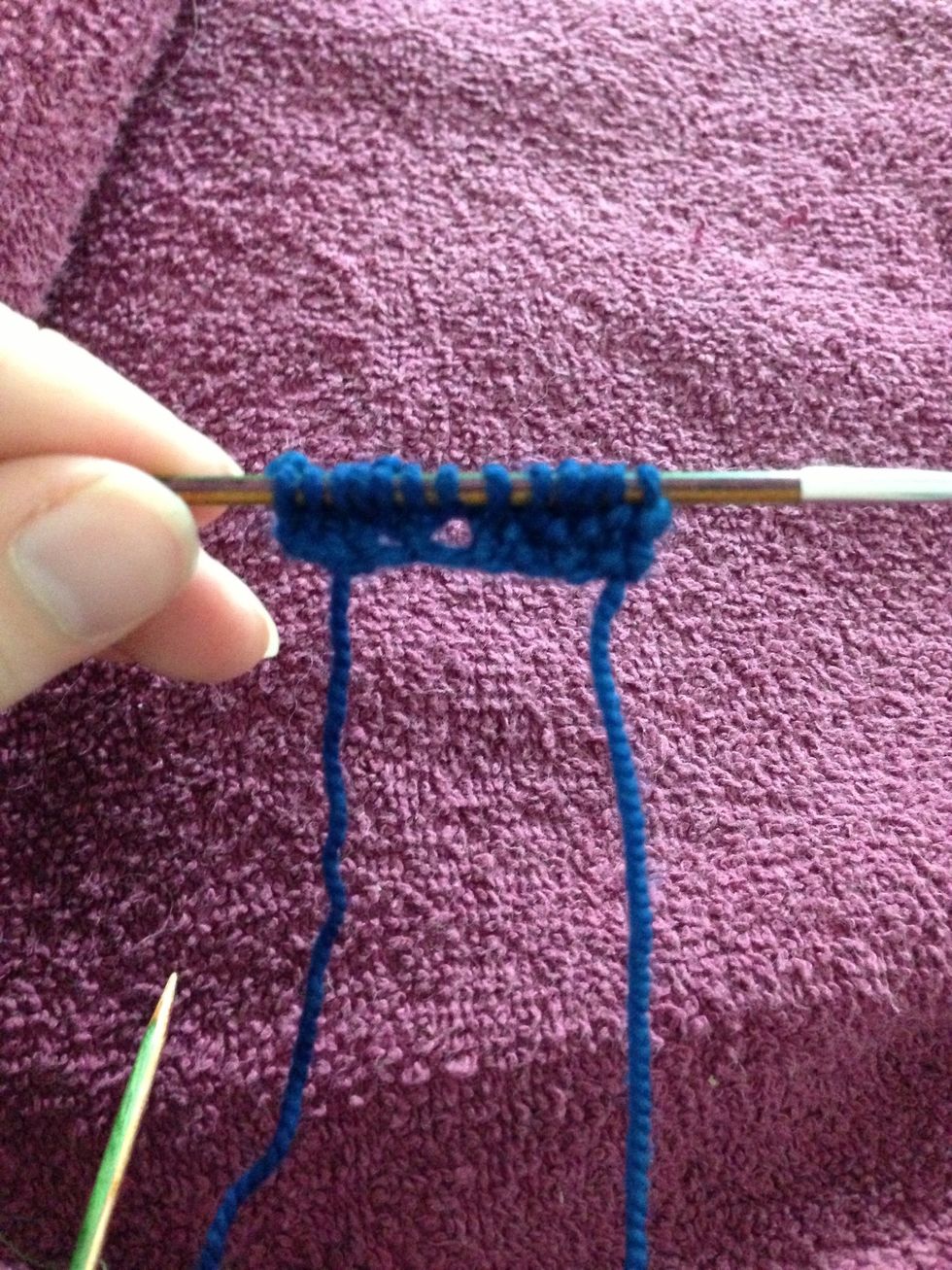 Row 3: k4, p1, k2, yo, k1, yo, k3