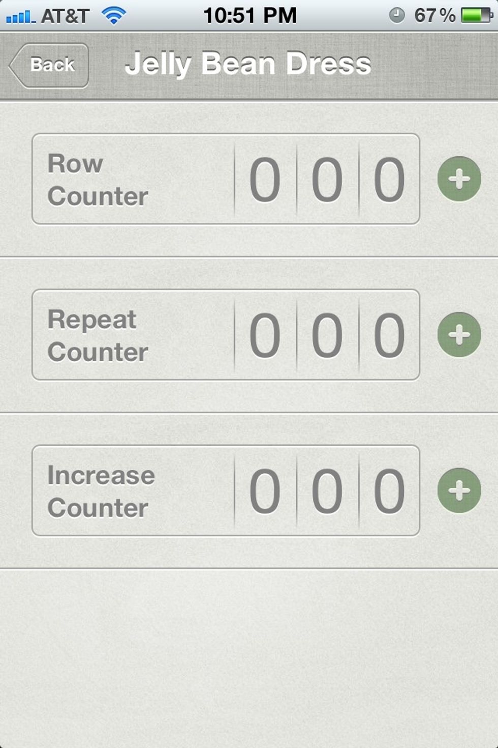 Row counter app on Iphone