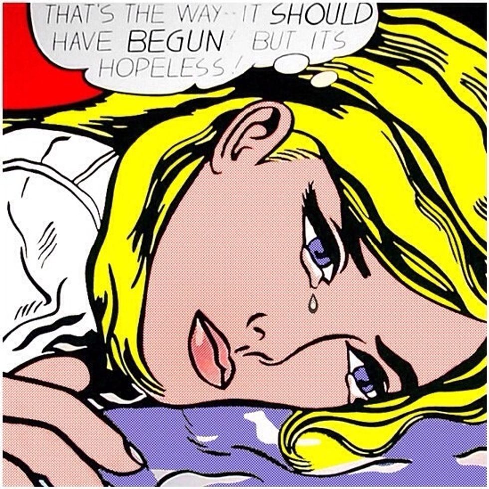 Roy Lichtenstein? Dramatic, emotional, bold.
