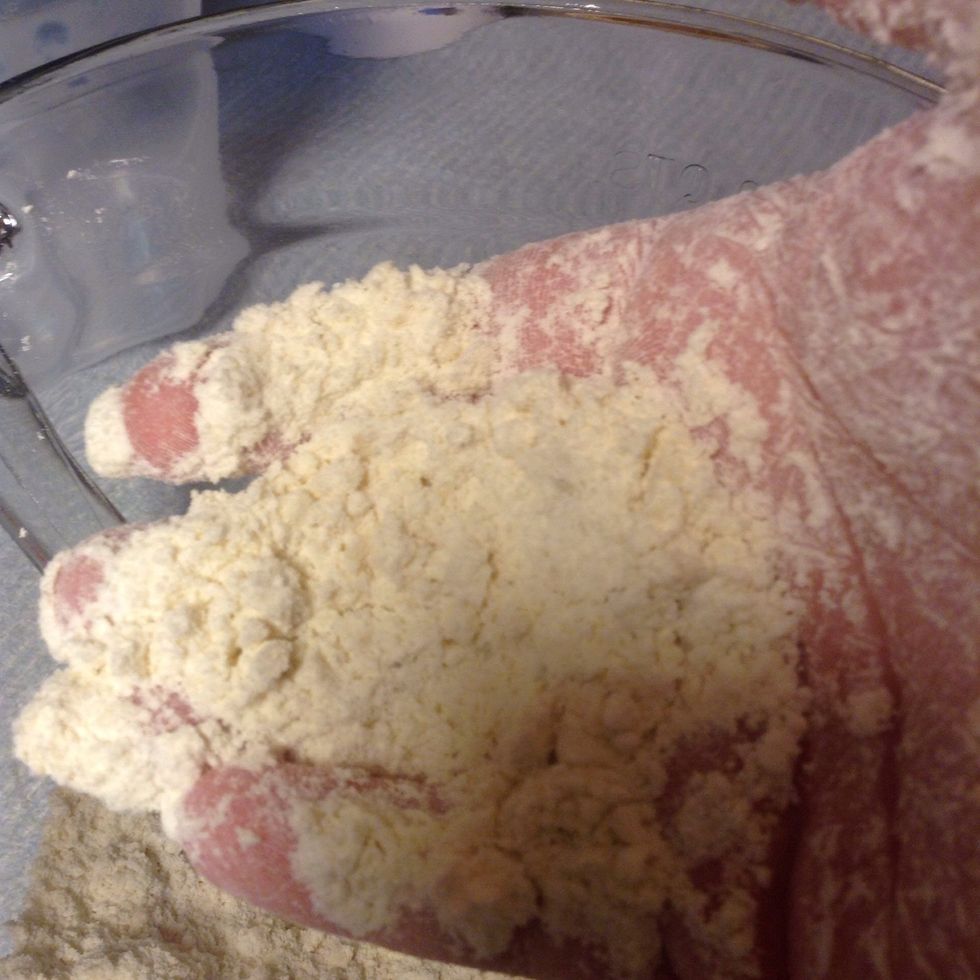 Rub it together so it has breadcrumb like consistency..