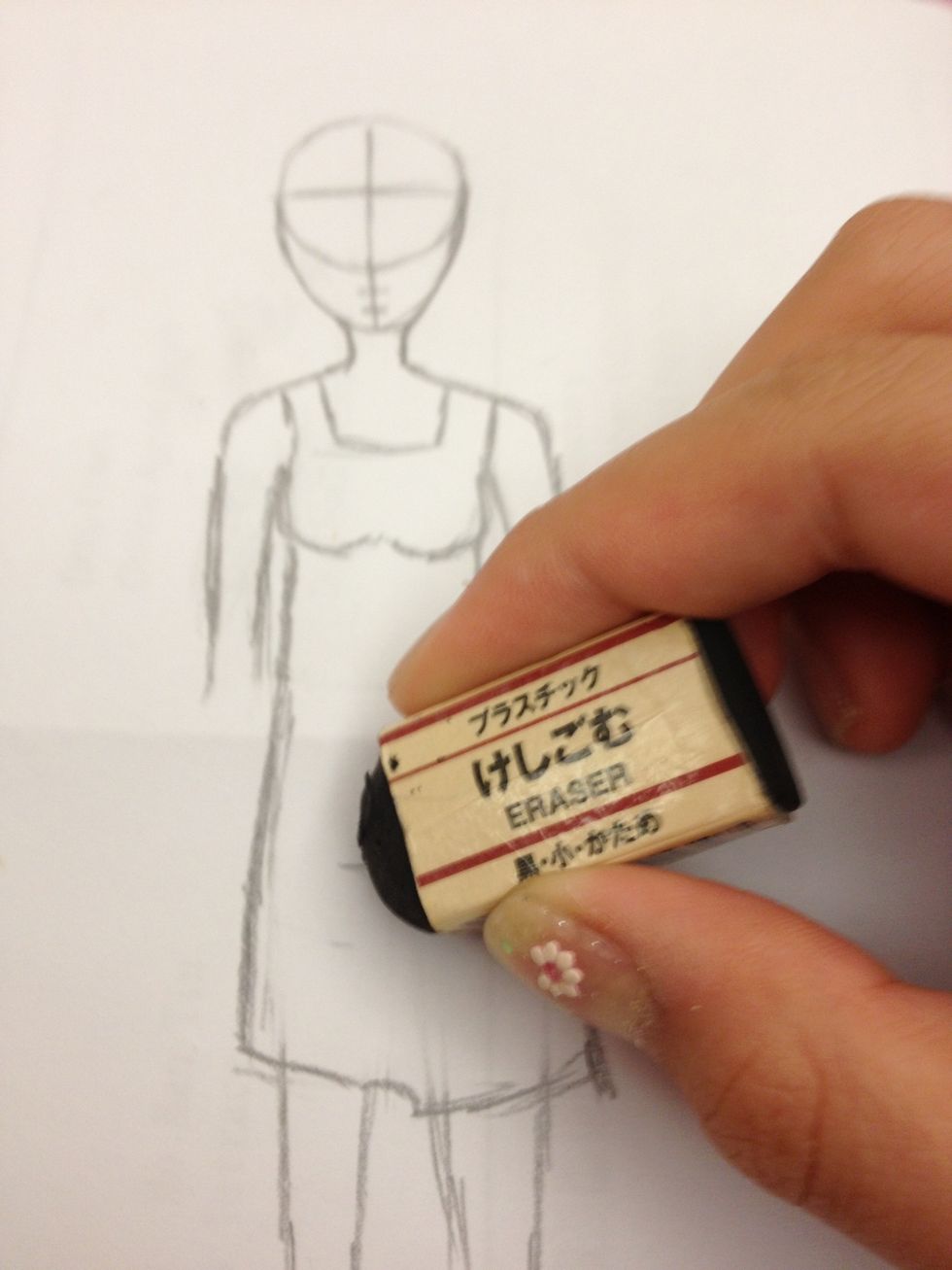 Rub off markings that you have made