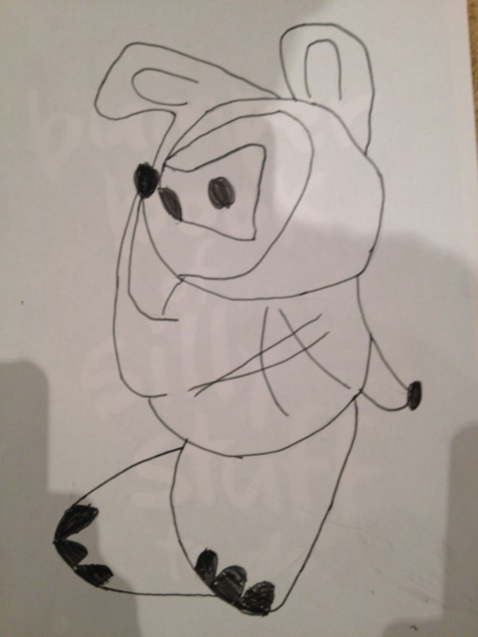 Rub out all remaining lead lines.