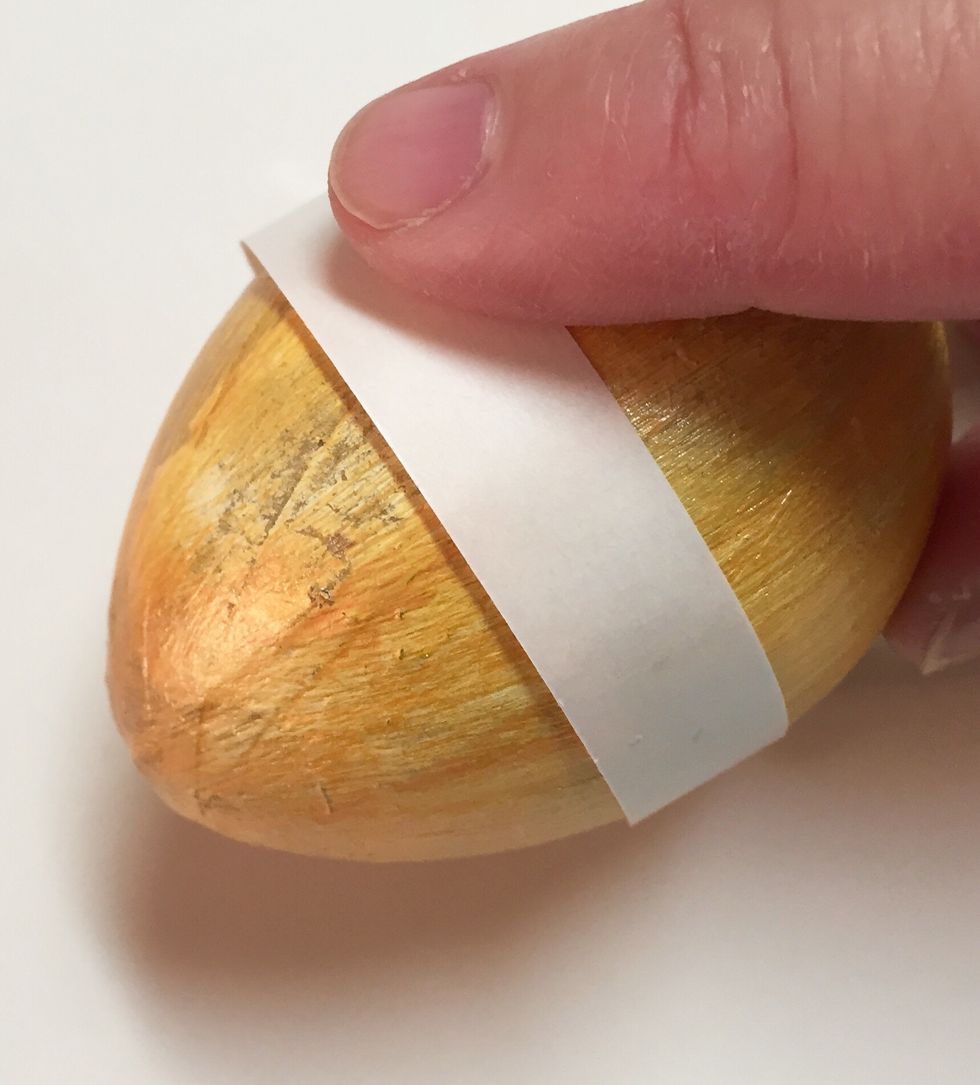 rub with finger to transfer adhesive and then remove backing strip.