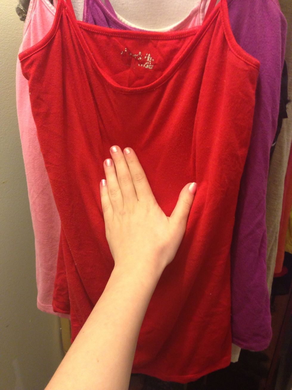 Rub your hand down to smooth it