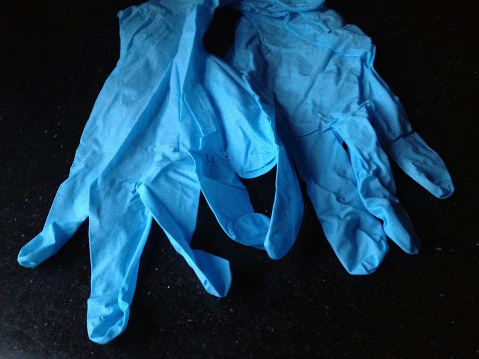 Rubber gloves