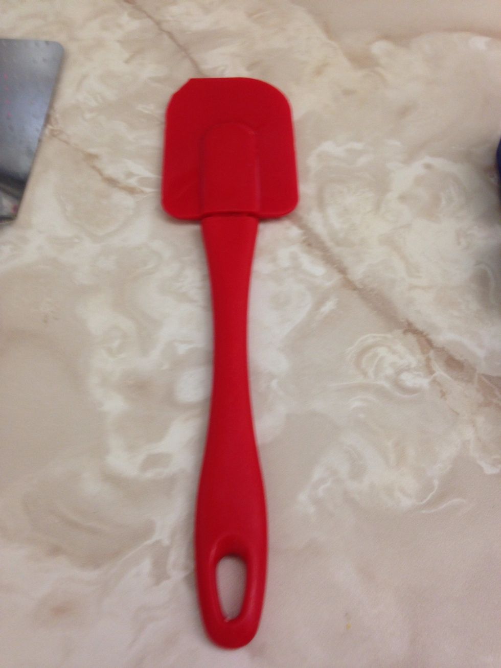 Rubber scraper is normally used to get the last bits of dough out of a bowl. I can use this to get all of my dough into my pan or cups.