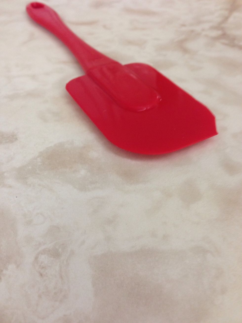 Rubber scraper  This is used for scraping doe out of bowls I can use this when I make cookies