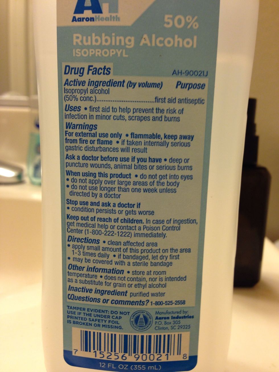 Rubbing alcohol is necessary to sanitize your brush bristle.