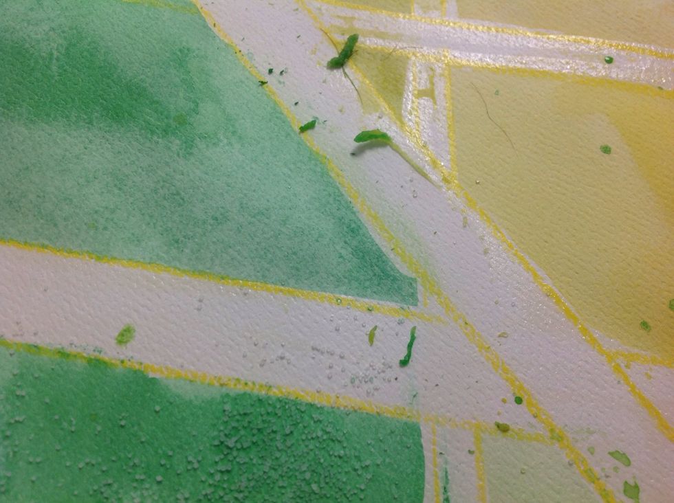 Rubbing off the cement takes time.