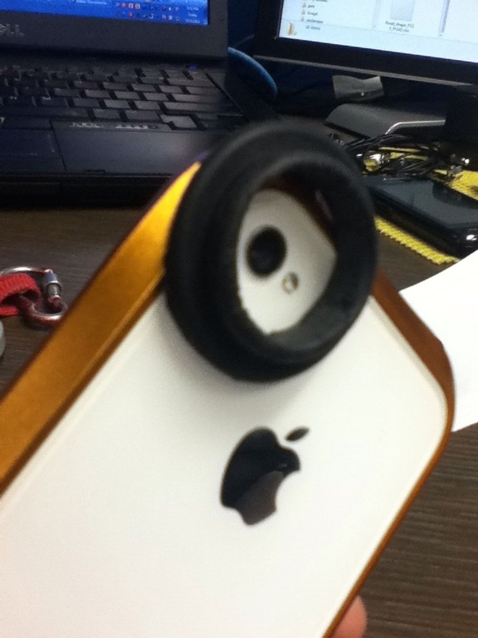 Ruber bracket lens after punched, we can use cutter tolls to create it