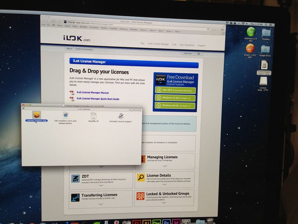 Run the "License Support.pkg".
