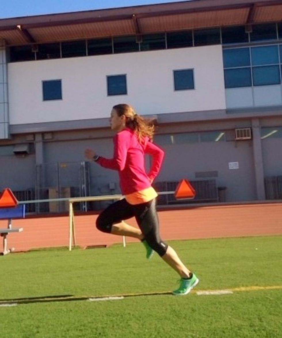 Running on a track should be used sparingly. Your training plan will call for speed work early in the season or during the build phase in your training to increase speed & your anaerobic capacity.