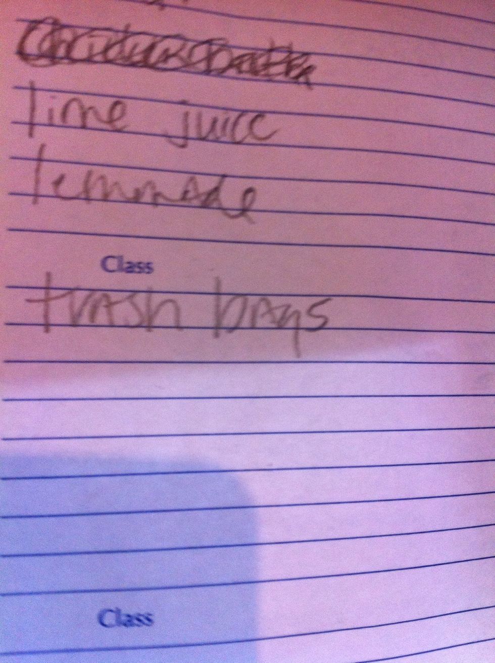 Running out of bags? Put on list right now.