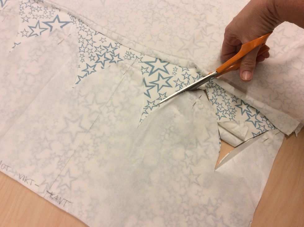 S\u00f6msm\u00e5nen \u00e4r redan tillagd i m\u00f6nstret s\u00e5 klipp direkt p\u00e5 kanten.