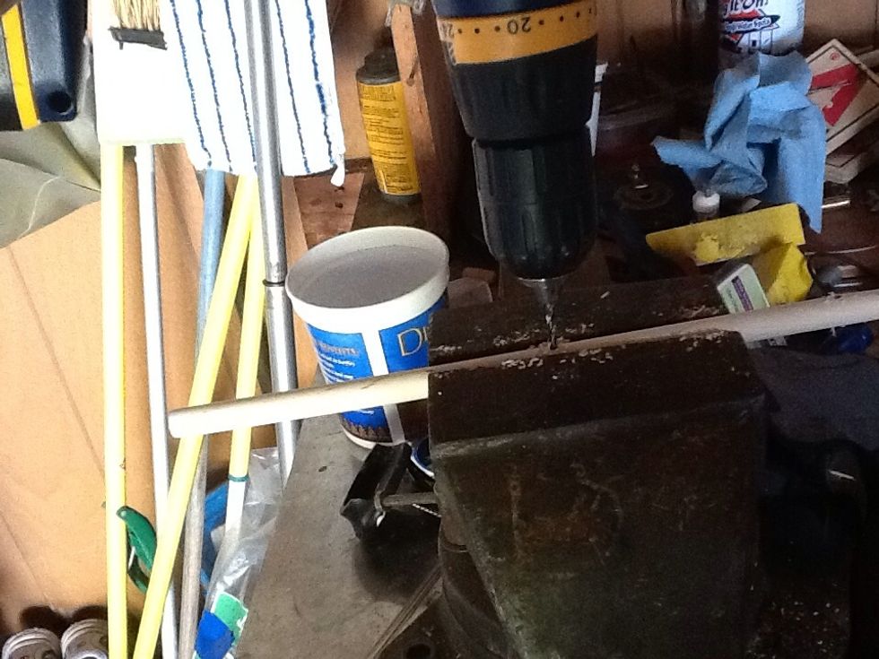 Safety first because drilling a hole in your hand hurts!