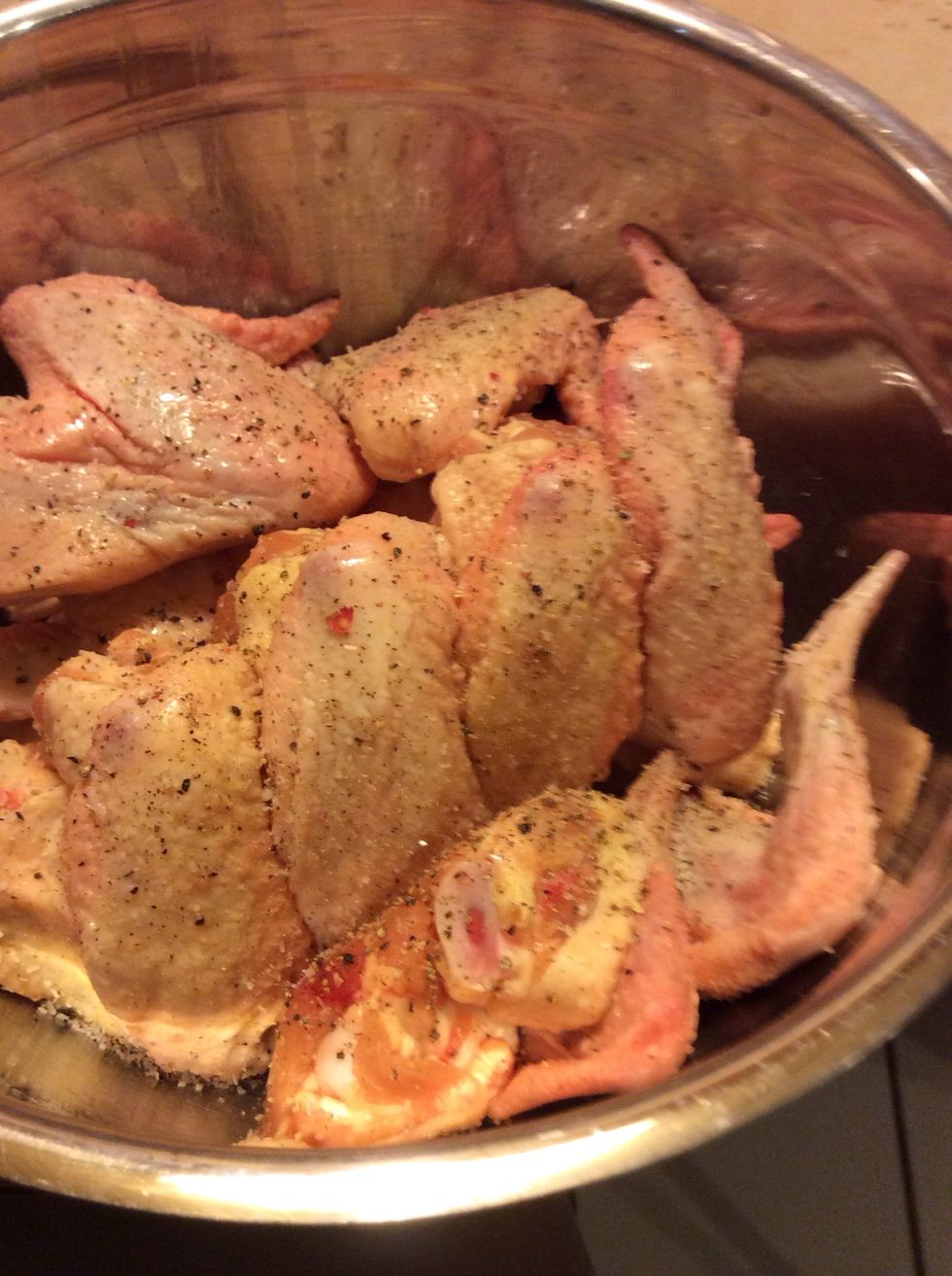 Salt and pepper chicken wings...