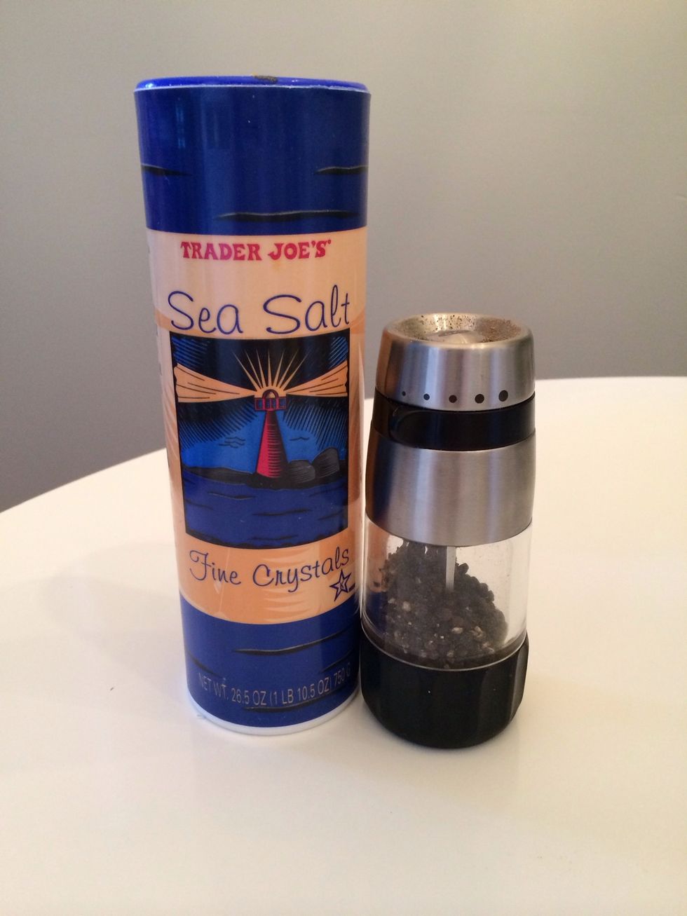 Salt and pepper. You can use these to add some flavor to the fresh veggie garnishes.
