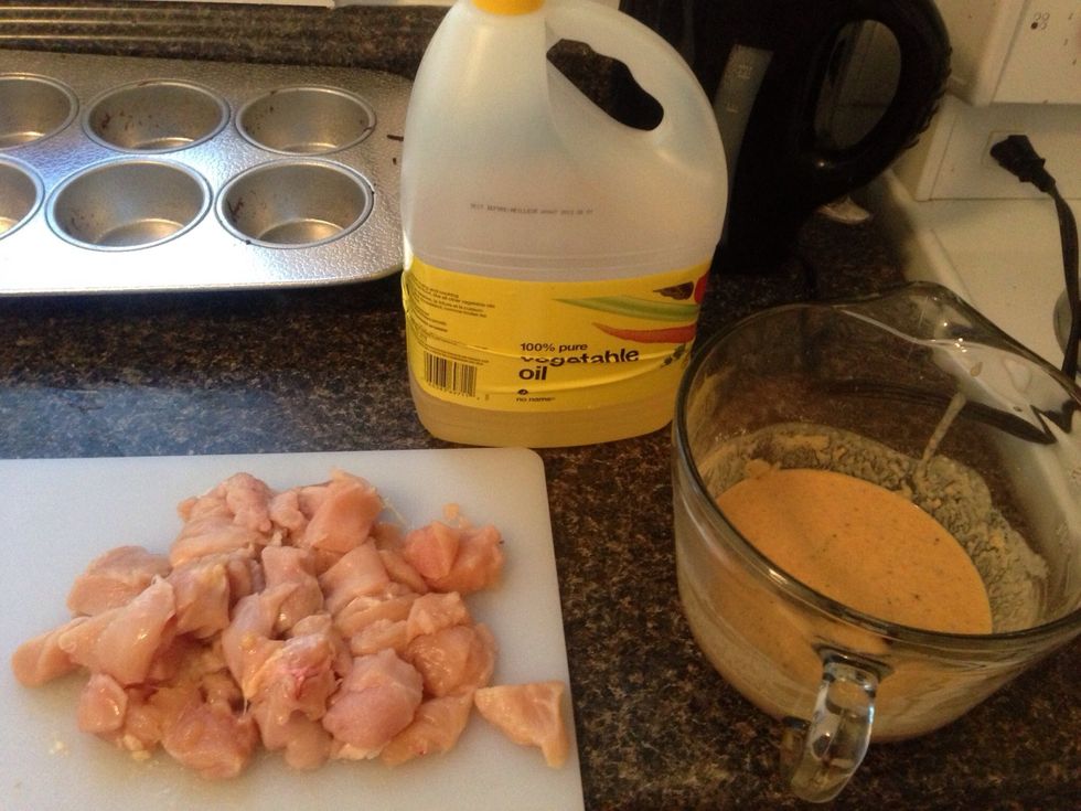 Salt n peppa your chicken.