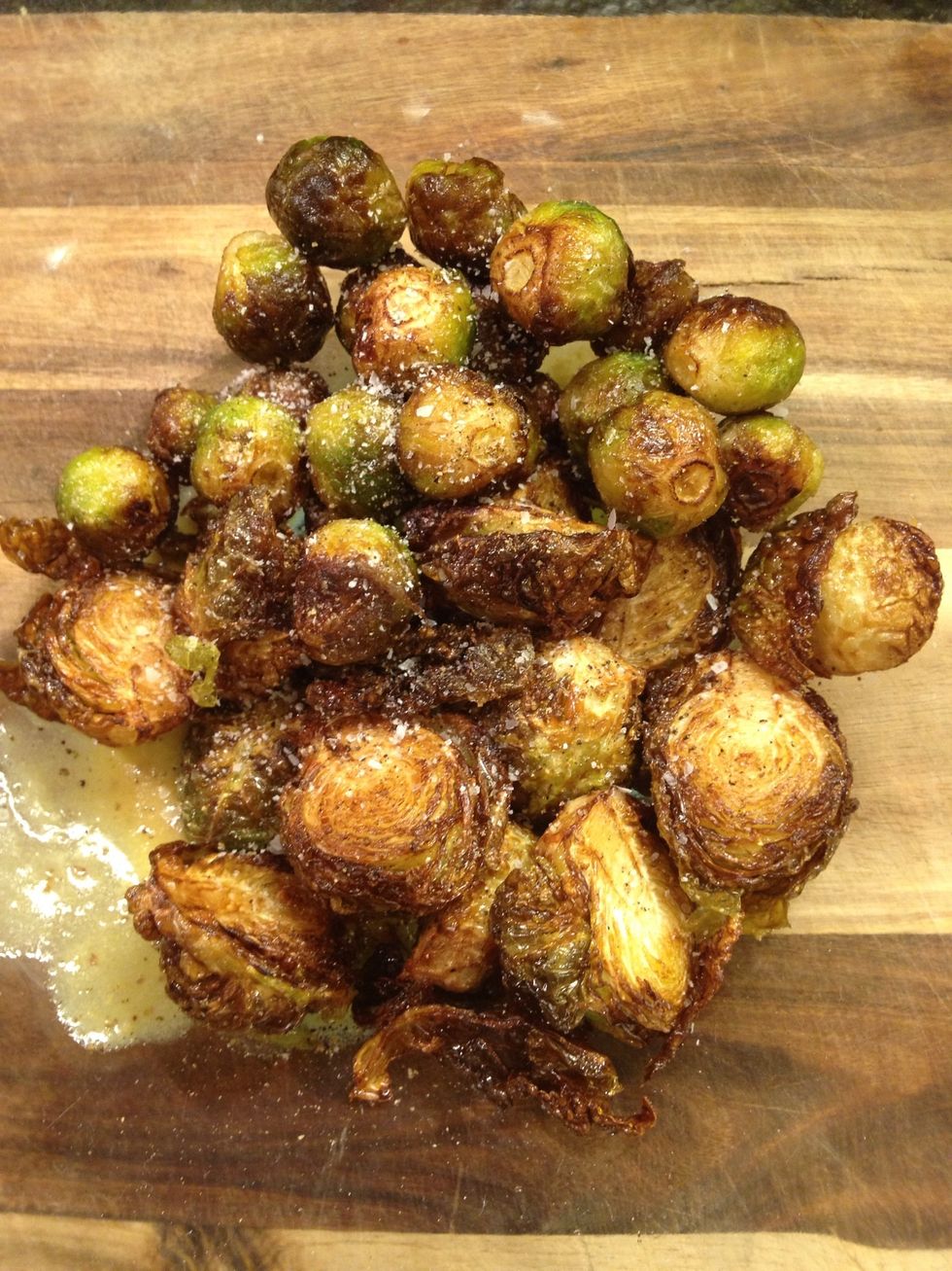 Salt, pepper, few drops of Tabasco if you have some.