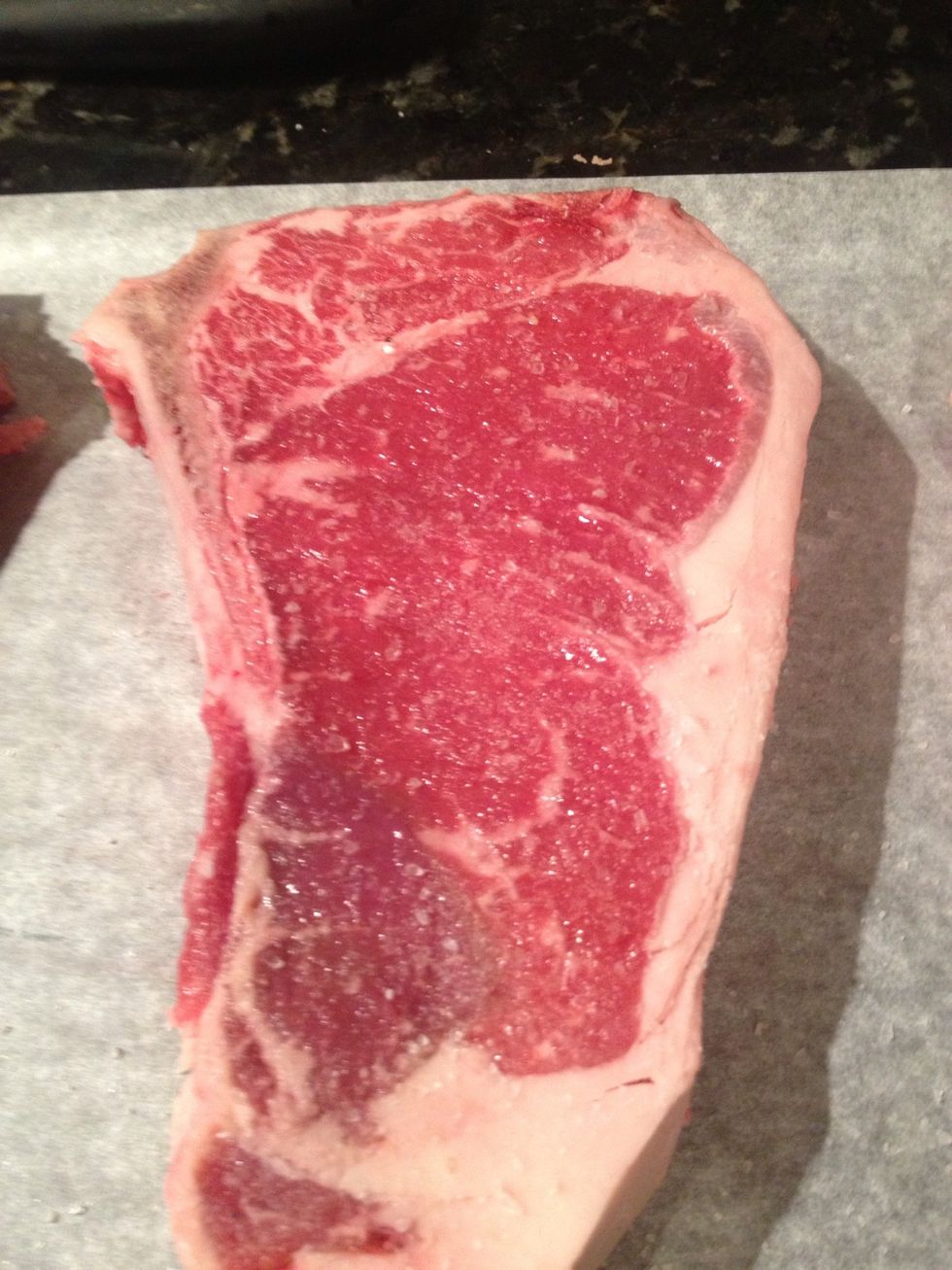 Salt steaks but do not pepper...it will burn and bitter in the broiler.