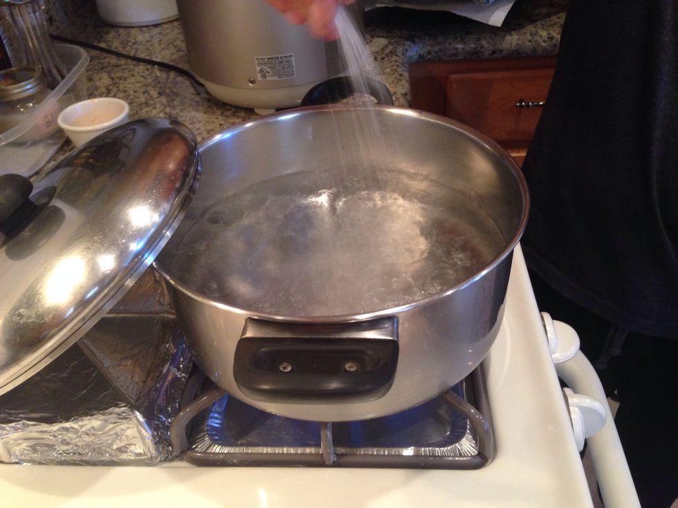 Salt your boiling water. www.foodbox.tv