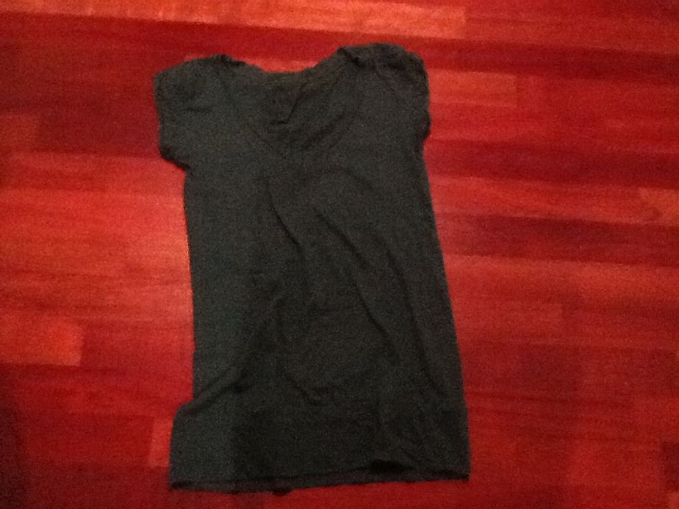 Samarreta verda llisa i curta Es per portar la amb uns texans, malles amb pantalons o faldilla per el estiu