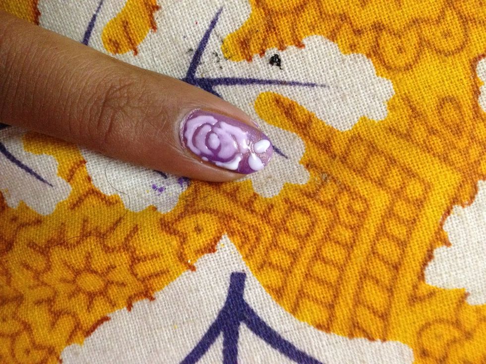 Same like before but a few more petals..I forgot to add the details and outlines
