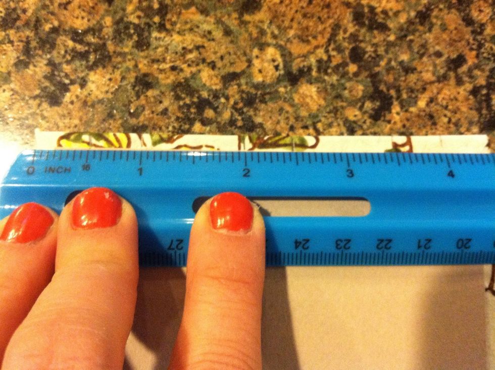 Same measurements for the covers as the papers... Mark on the inside cover of both