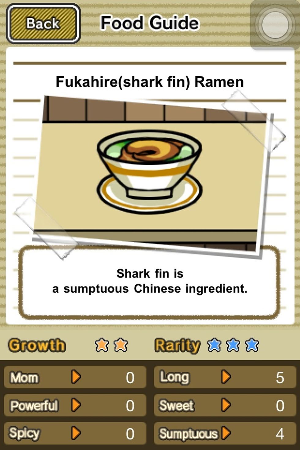 Same thing but with Long+5 and Sumptuous+4. It doesn't matter that it's a 2 star food because the number is so great.