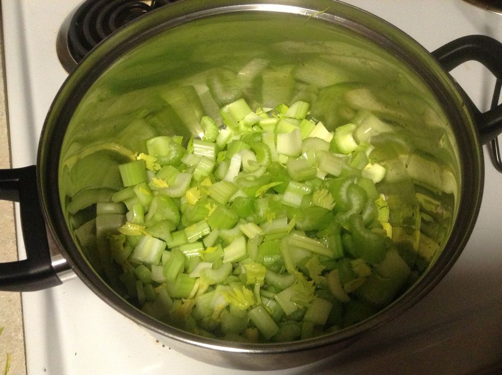 Same with the washed celery just try to make them the same size for even cooking