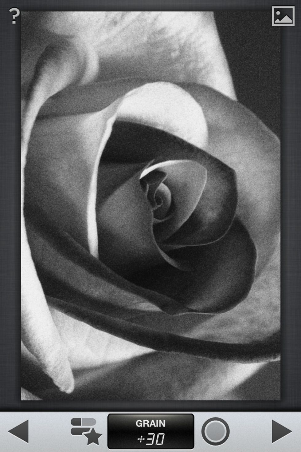 Sample of a Black & White adjustment.