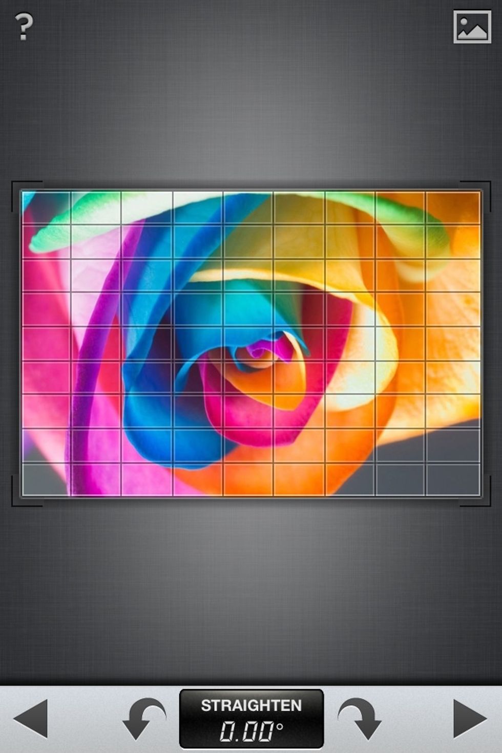 Sample of a Straighten adjustment.