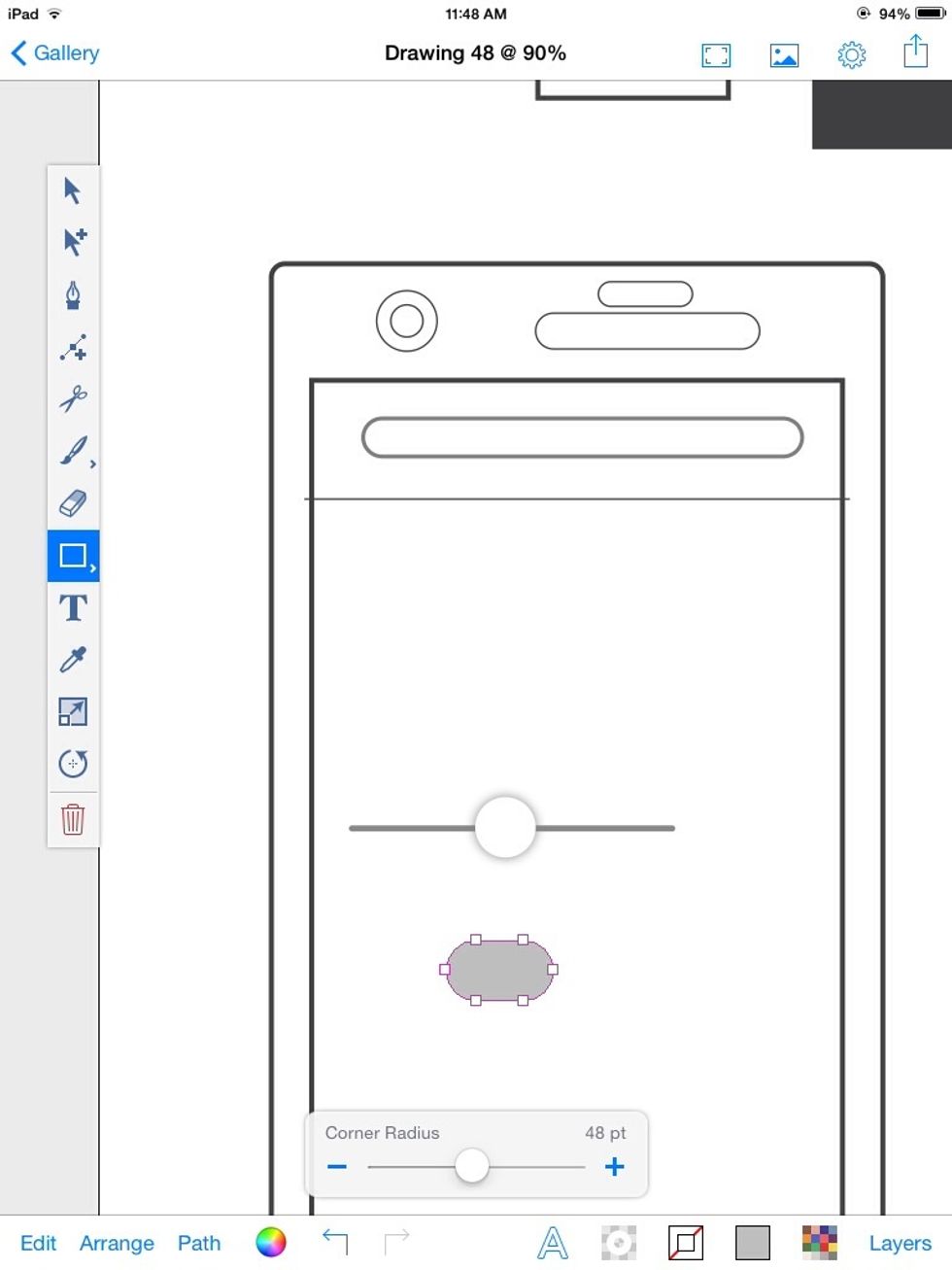 Sample the fill of 50% brightness.