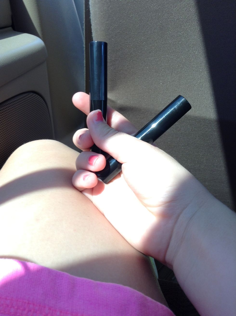 Samples!!! Black lip balm containers...