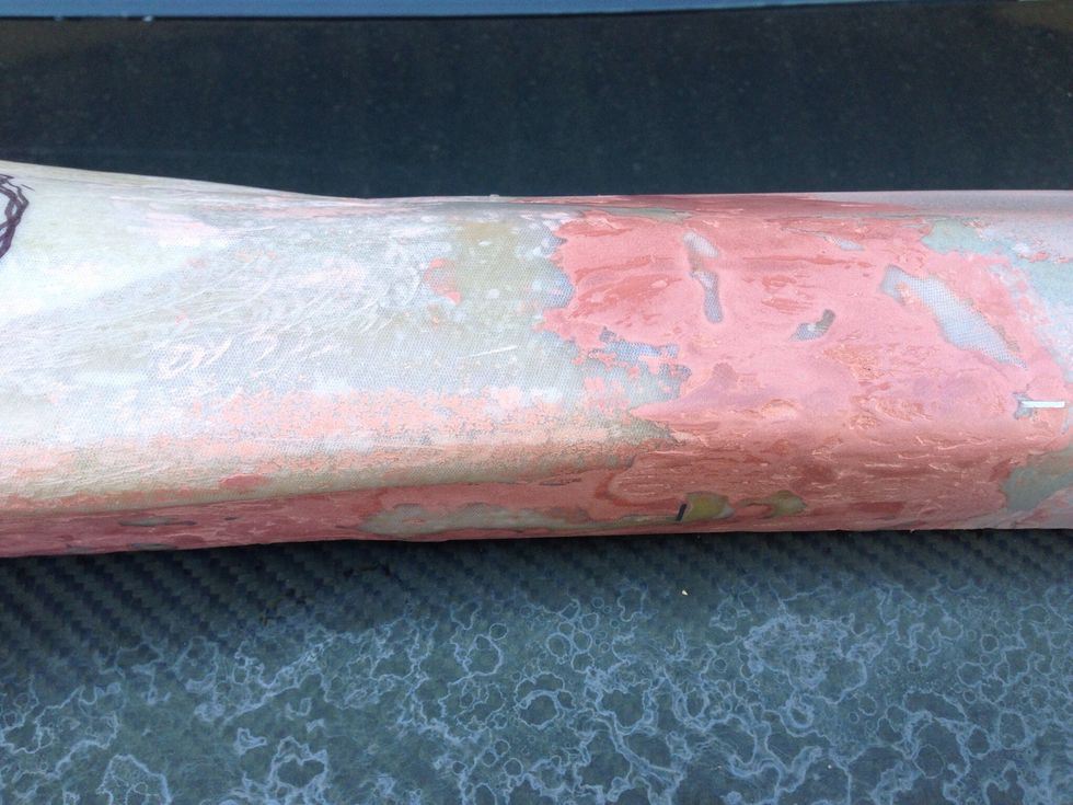 Sand and use putty filler to hide the edges sand smooth