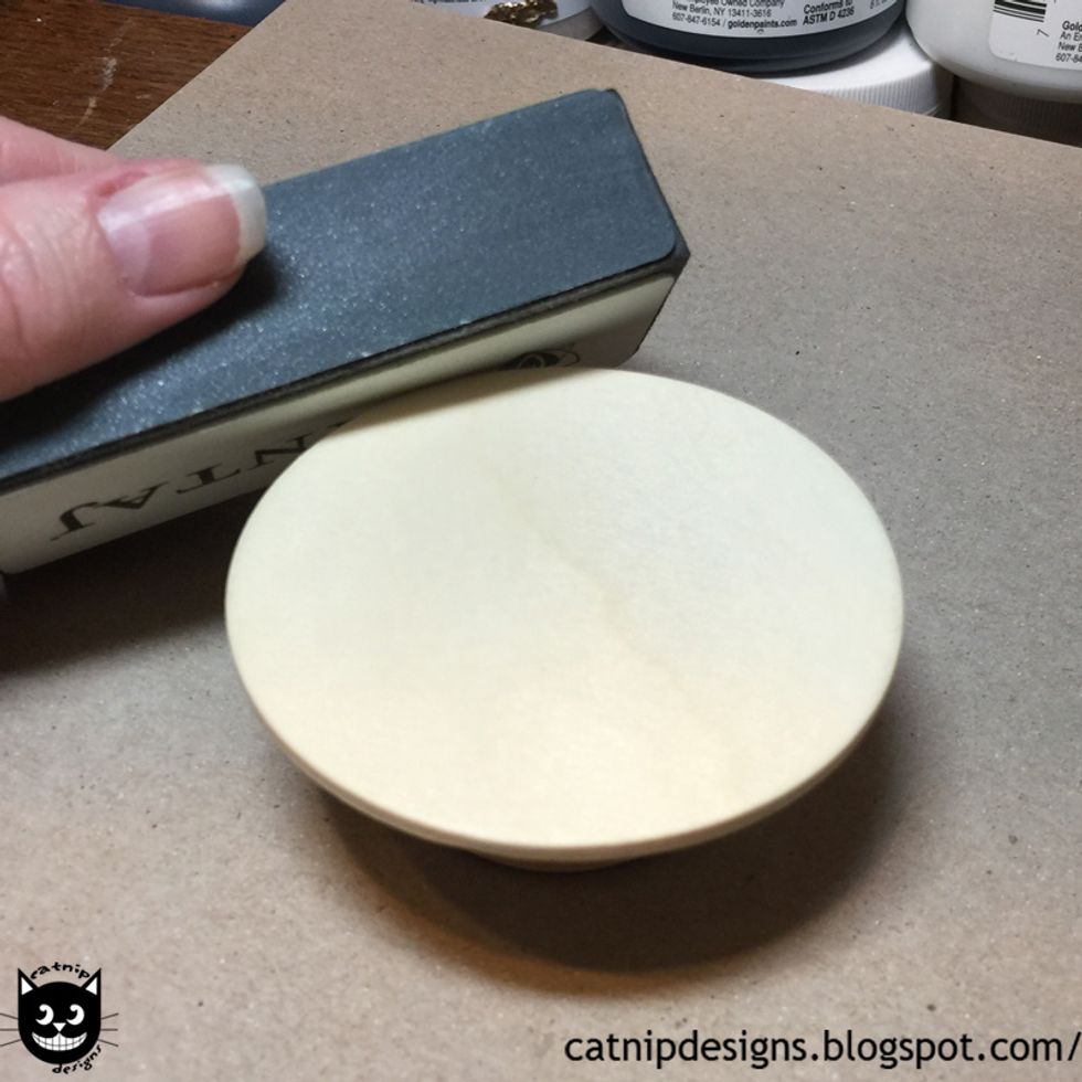 Sand any rough edges.