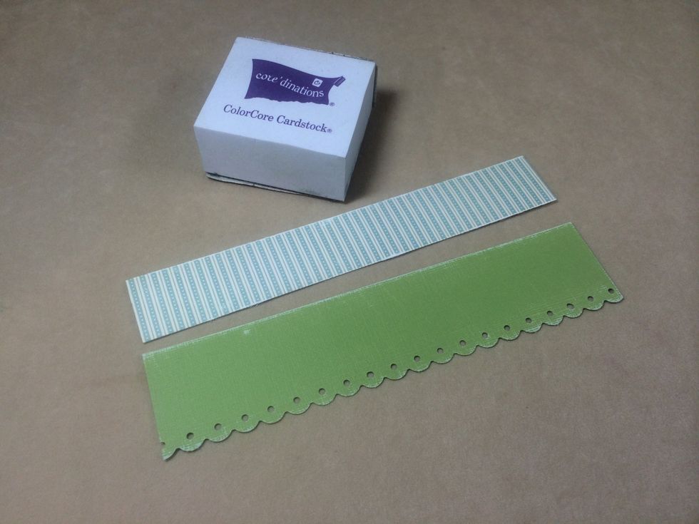 Sand distress the edges for a shabby look.