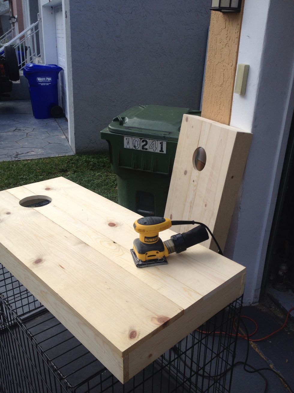 Sand everything smooth