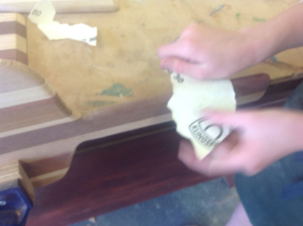 Sand the board so there isn't any sharp edges