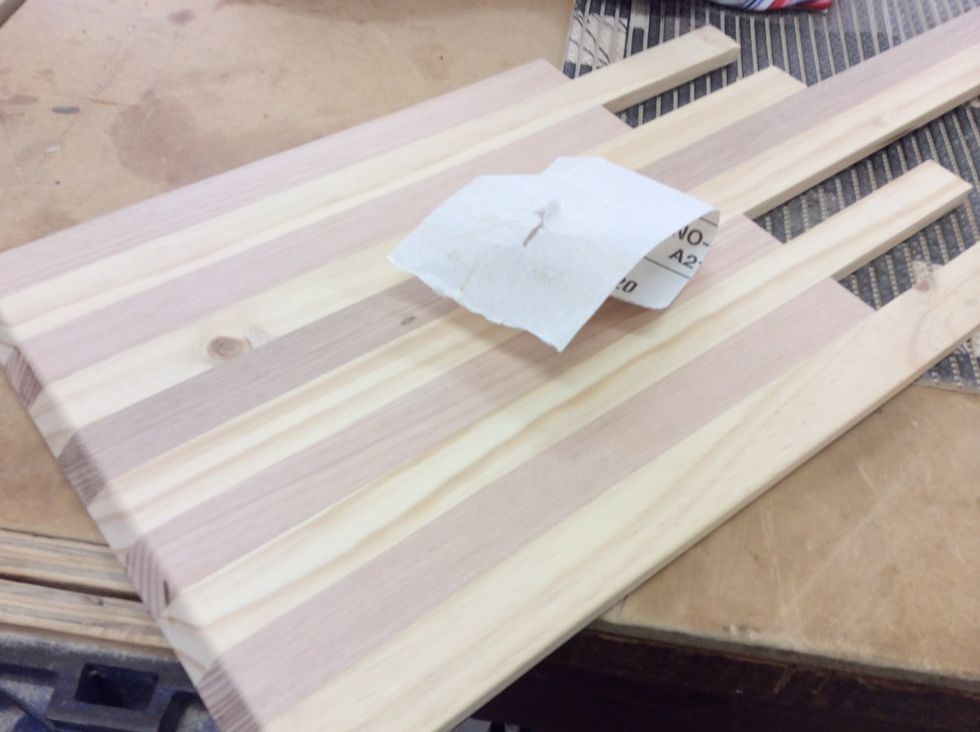 Sand wood until smooth