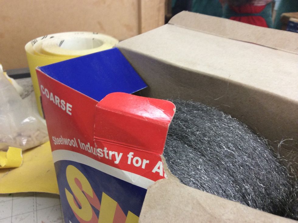 Sand your pizza paddle with steel wool