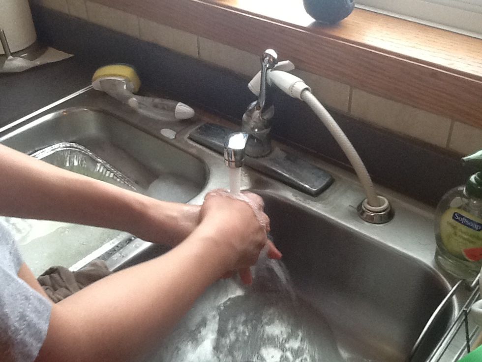 Sanitation, or being clean, is very important. Make sure you wash your hands thoroughly.