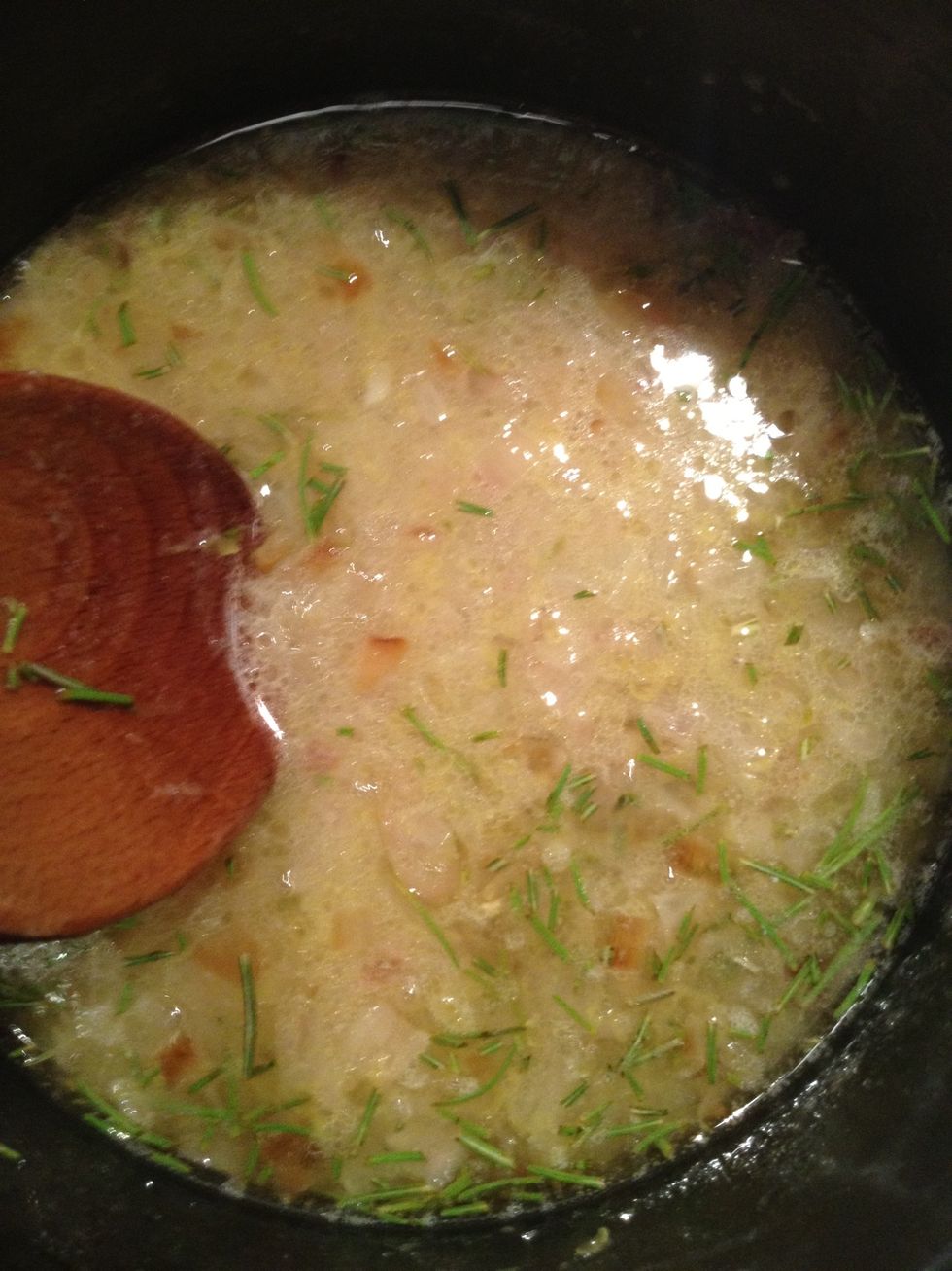 Sauce should thicken. About 10min